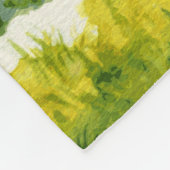 Zwergschnauzer-Aquarell-Digital-Kunst Fleecedecke (Ecke)