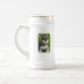 Zwergschnauzer-Bier Stein Bierglas (Links)