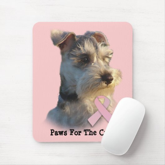 Zwergschnauzer-Brustkrebs Mousepad (Mit Mouse)