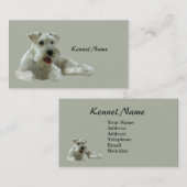 Zwergschnauzer-Brüter-Visitenkarte Visitenkarte (Vorne/Hinten)
