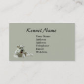 Zwergschnauzer-Brüter-Visitenkarte Visitenkarte (Rückseite)