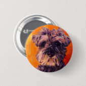Zwergschnauzer Button (Vorne & Hinten)