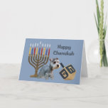 Zwergschnauzer Chanukah Karte Menorah Dreidel<br><div class="desc">Familie und an Freunde während der Chanukah Jahreszeit sich zu erinnern ist eine wunderbare Weise, in Kontakt mit den Leuten Sie ungefähr zu behalten Liebe und Sorgfalt. Ich schuf diese HundChanukah Karten mit Liebe und Sorgfalt und ich sind jedermann sicher, dem Liebehunde erfreut werden, um sie zu empfangen. Sie haben...</div>