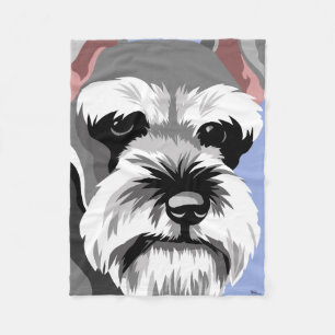 Zwergschnauzer-Geschenke Fleecedecke