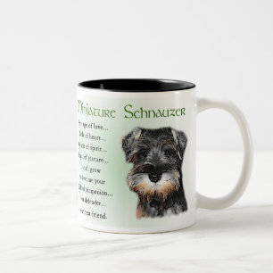 Zwergschnauzer-Geschenke Zweifarbige Tasse