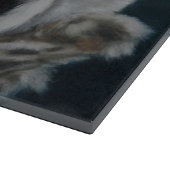 Zwergschnauzer - Glasschneiden-Brett Schneidebrett (Ecke)