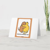 Zwergschnauzer-Gruß-Karte Karte (Rückseite)