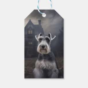 Zwergschnauzer Halloween Gruselig Geschenkanhänger