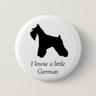 Zwergschnauzer-Hundeknopf Button