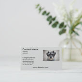 Zwergschnauzer-HundeVisitenkarte Visitenkarte (Stehend Vorderseite)