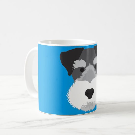 Zwergschnauzer Kaffeetasse (Vorderseite Links)