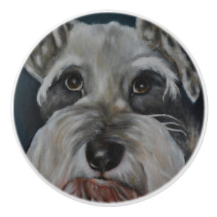 Zwergschnauzer Keramikknauf