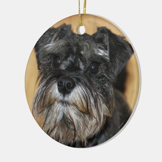 Zwergschnauzer Keramikornament (Links)
