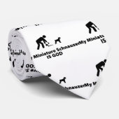 Zwergschnauzer Krawatte (Gerollt)