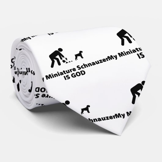 Zwergschnauzer Krawatte (Gerollt)