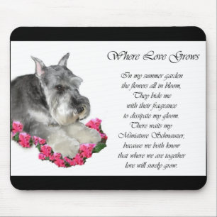 Zwergschnauzer-Kunst-Geschenke Mousepad