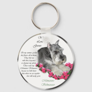 Zwergschnauzer-Kunst-Geschenke Schlüsselanhänger
