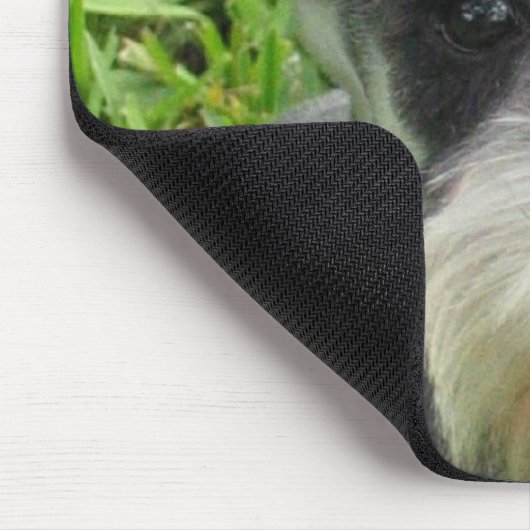 Zwergschnauzer-Mausunterlage Mousepad (Ecke)