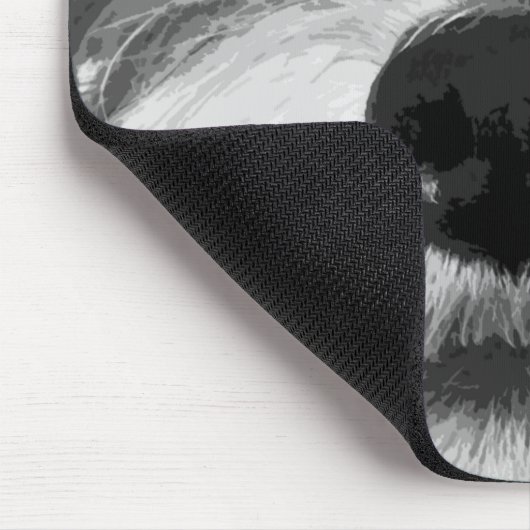 Zwergschnauzer Mousepad (Ecke)