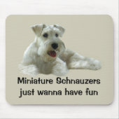 Zwergschnauzer Mousepad (Vorne)
