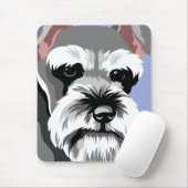 Zwergschnauzer Mousepads (Mit Mouse)