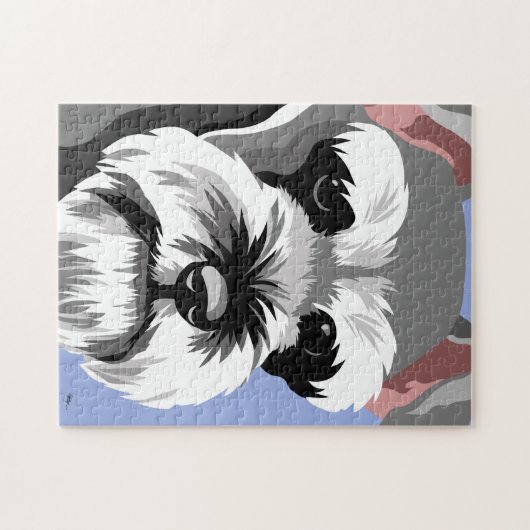 Zwergschnauzer-Puzzlen Puzzle (Horizontal)