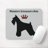 Zwergschnauzer-Regel Mousepad (Mit Mouse)