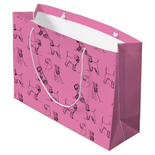 Zwergschnauzer Rosa Große Geschenktüte