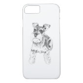 Zwergschnauzer-Telefon-Kasten Case-Mate iPhone Hülle (Rückseite)
