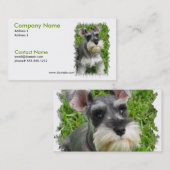 Zwergschnauzer-Visitenkarte Visitenkarte (Vorne/Hinten)