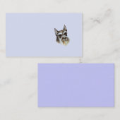 Zwergschnauzer-Visitenkarte Visitenkarte (Vorne/Hinten)