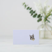 Zwergschnauzer-Visitenkarte Visitenkarte (Stehend Vorderseite)