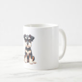Zwergschnauzer-Welpe (1) Kaffeetasse (VorderseiteRechts)