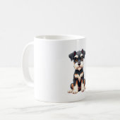 Zwergschnauzer-Welpe (1) Kaffeetasse (Vorderseite Links)