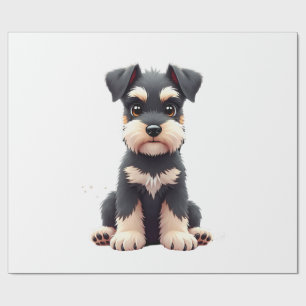 Zwergschnauzer-Welpe (2) Geschenkpapier