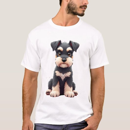 Zwergschnauzer-Welpe (2) T-Shirt (Vorderseite)