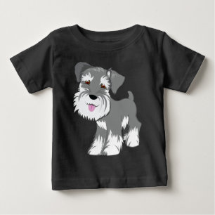 Zwergschnauzer-Welpe Baby T-shirt