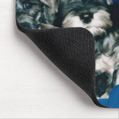 Zwergschnauzer-Welpen Mousepad (Ecke)