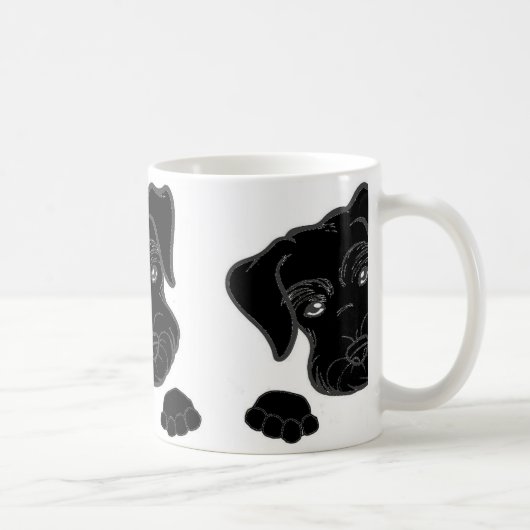 Zwergschnauzerschwarzspähen Kaffeetasse (Rechts)