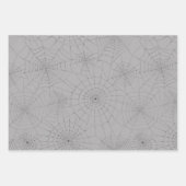 Zwergspinnbahnen und SchädelHalloween Geschenkpapier Set (Vorderseite)