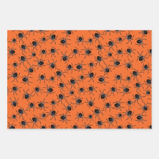 Zwergspinnen Geschenkpapier Set (Vorderseite)