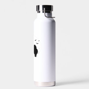 Zwergspitz ? Halloween-Mond Silhouette Klassiker Trinkflasche