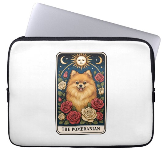 Zwergspitz Laptopschutzhülle (Vorderseite)