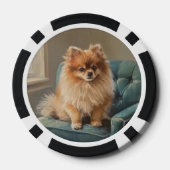 Zwergspitz Pokerchips (Rückseite)