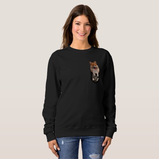 Zwergspitz Pomeranian Dog Sweatshirt (Vorne ganz)
