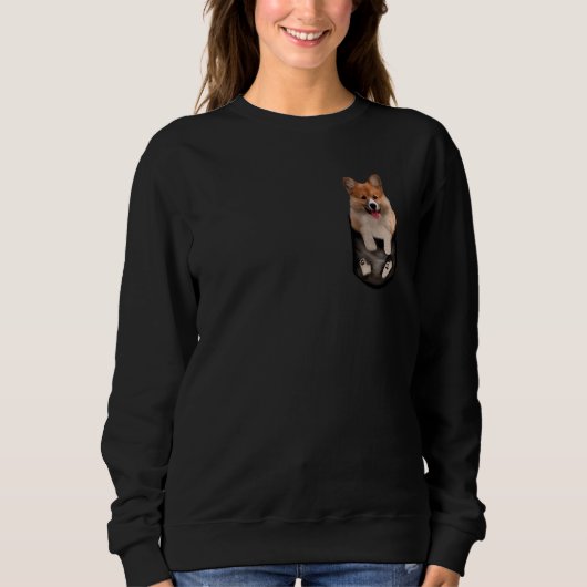 Zwergspitz   Pomeranian Hund Sweatshirt (Vorderseite)