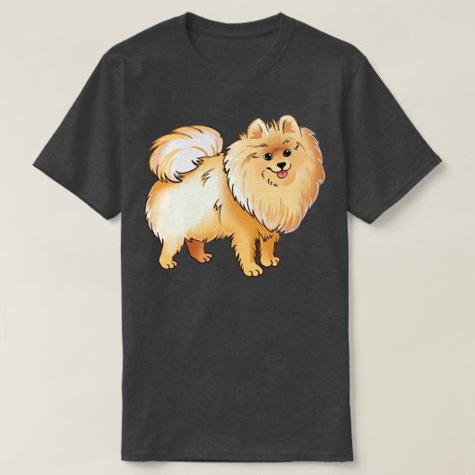 Zwergspitz T-Shirt (Design vorne)