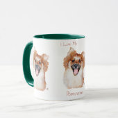 Zwergspitz Tasse (Vorderseite Links)