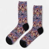 Zwergspitz Valentinstag  Socken (Linkes Detail)