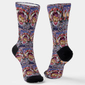 Zwergspitz Valentinstag Socken (Gewinkelt)